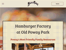 Tablet Screenshot of hamburgerfactory.com